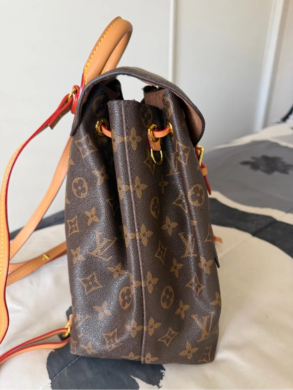 Louis Vuitton Monogram Backpack with Vachetta Trim
